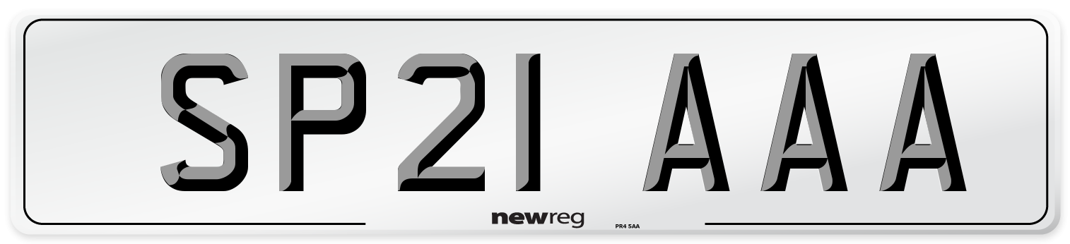 SP21 AAA Number Plate from New Reg